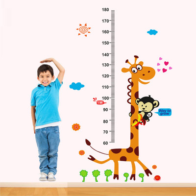 Inkfence 180 cm Children Height Measure/Height Chart Wall Stickers Self Adhesive Sticker(Pack of 1)