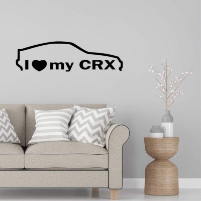 Xskin 29 cm I Love My Honda CRX2 Wall Decals, Wall Sticker Easy to Apply and Remove, 29cm Self Adhesive Sticker(Pack of 1)