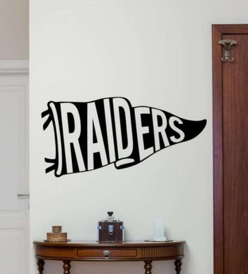 SnappyVinyl 50 cm Raiders Decal Vinyl Wall Self Adhesive Sticker(Pack of 1)