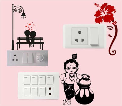 ARCHI GRAPHICS 30 cm wall sticker switch bord Self Adhesive Sticker(Pack of 1)