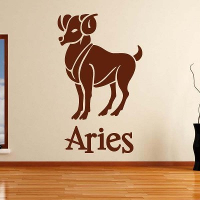 Xskin 59 cm Aries Zodiac Star Sign, Wall Stickers Home Decor Waterproof Wall Decals Self Adhesive Sticker(Pack of 1)