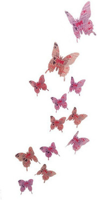 JAAMSO ROYALS 13 cm butterfly Magnetic Sticker(Pack of 1)