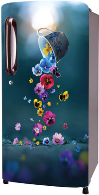 SDPRINTINGHUB 49 inch Fridge Single Door Wallpaper Sticker Wrap For Refrigerator (Size 24x49 inch) Self Adhesive Sticker(Pack of 1)