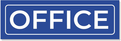 Printlive 24 inch OFFICE Vinyl Sticker Sign Self Adhesive Sticker(Pack of 1)