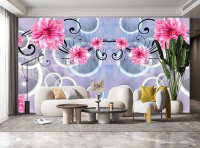 Asthaprint 125 cm Wallpaper for Room Bedroom Home Wall Decor (Size 40x125 CM) Self Adhesive Sticker(Pack of 3)