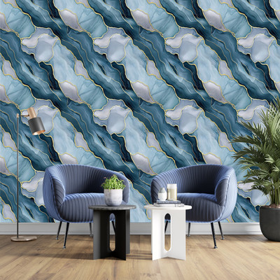 ELUXIA 200 cm New-black hexagonal 45x300cm 3007 Self Adhesive Sticker(Pack of 1)