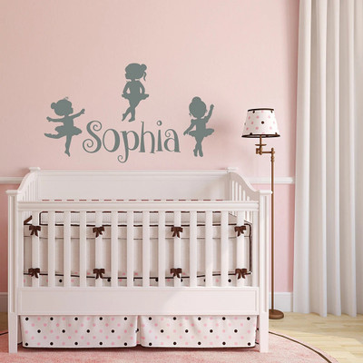 SnappyVinyl 42 cm Girl Name Self Adhesive Sticker(Pack of 1)