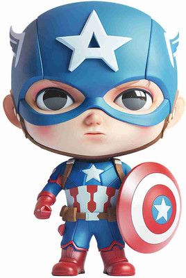 SkyOlla 60 cm Captain America Wall Sticker – Self Adhesive Vinyl Décor for Kids’ Room Self Adhesive Sticker(Pack of 1)