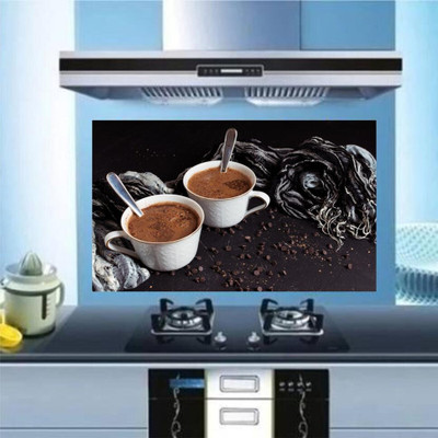 Epithet Studio 76 cm Cup Tea Waterproof and Anti Oil Stain Kitchen Wall Sticker Self Adhesive Sticker(Pack of 1)