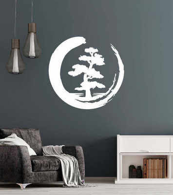 Xskin 27 cm l Enso Tree Of Life Self Adhesive Sticker(Pack of 1)