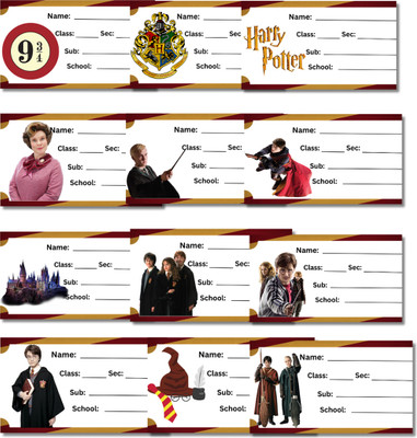 MARPAXS 3.5 inch Notebook Labels Harry Potter Count 30 Stickers Label Boys Girls Self Adhesive Sticker(Pack of 30)