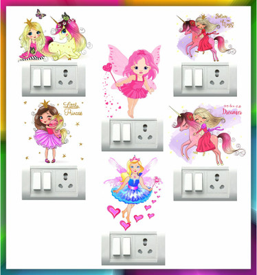 DivineDesigns 13 cm Little Princess Self Adhesive Sticker(Pack of 1)