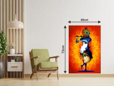 GLOBAL GRAPHICS 15 cm wallsticker Self Adhesive Sticker(Pack of 1)