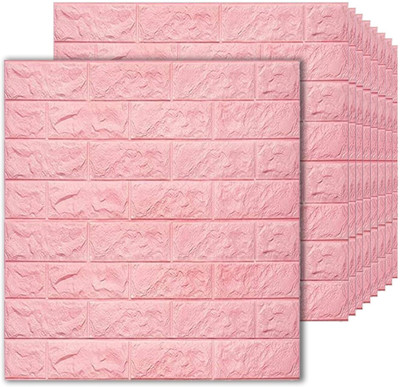 CODEWAVE Classics Pink Wallpaper(70 cm x 70 cm, Pack of 15)
