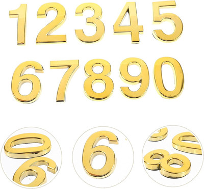 CLOYSTER 2 inch Mailbox Numbers 0-9, Door Address Number Stickers for Apartment/Home Room Double-sided Sticker(Pack of 1)