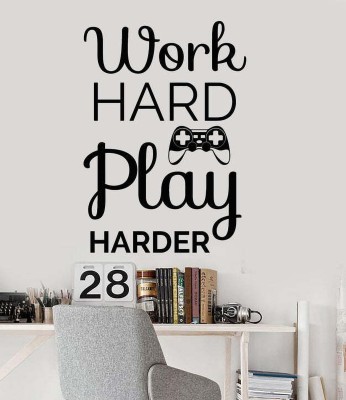 SnappyVinyl 30 cm Quote Video Game Play Room Self Adhesive Sticker(Pack of 1)