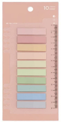 BM RETAIL 16 cm 1 SHEETS Transparent Clear Sticky Notes Book Flags 200 TABS Removable Sticker(Pack of 1)