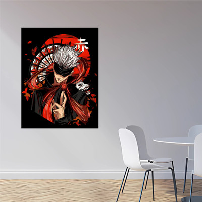 ArtfulDecals 60 cm Jujutsu Gojo satoru wall sticker Self Adhesive Sticker(Pack of 1)