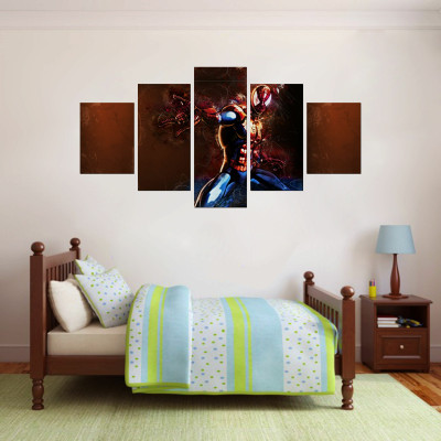 Art Kafe 41 cm Spiderman Fingers Pieces Sticker (Size :- 81 X 41 cm) Self Adhesive Sticker(Pack of 1)