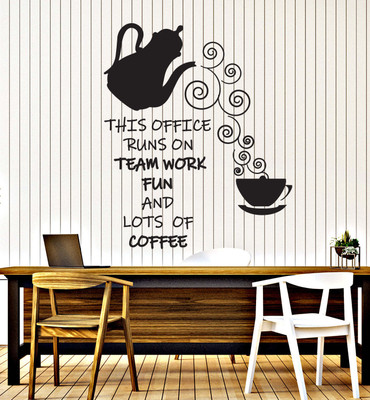 SnappyVinyl 30 cm Room Team Work Teamwork Self Adhesive Sticker(Pack of 1)