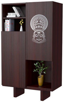 WALLDESIGN 25.4 cm Kathakali Face Silver (Small) Self Adhesive Sticker(Pack of 1)