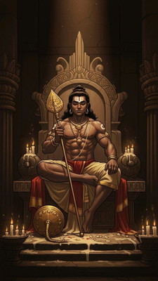 swaroopa 16.5 inch kartikeya ji sticker Self Adhesive Sticker(Pack of 1)