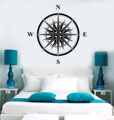 SnappyVinyl 33 cm Wind Rose Sun Nautical House Self Adhesive Sticker(Pack of 1)