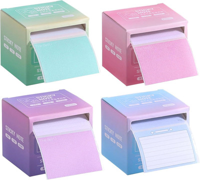 Samvardhan 3 inch Sticky Notes– 256 Pcs Memo Sticky Notes Stickers Patterns,Random Color Pack of 1 Self Adhesive Sticker(Pack of 1)