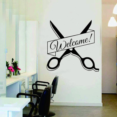 Saiii Designs 3 cm Salon Decor Self Adhesive Sticker(Pack of 1)