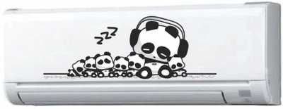 Azan Creation 58 cm Lazy panda AC STICKER Self Adhesive Sticker(Pack of 1)