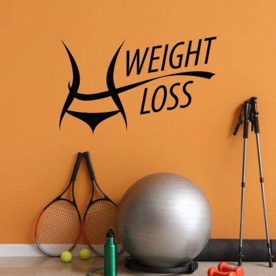 SnappyVinyl 27 cm Weight Loss Wall Sticker PVC Vinyl Self Adhesive Sticker(Pack of 1)