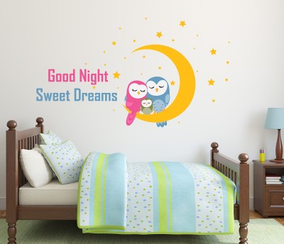 Littlebuds 140 cm Goodnight Wallsticker Removable Sticker(Pack of 1)