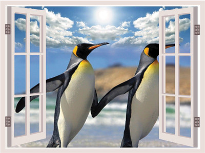 SHOPGLOW 22 cm NEW STCKER 417DKWI045 H217 Removable Sticker(Pack of 1)