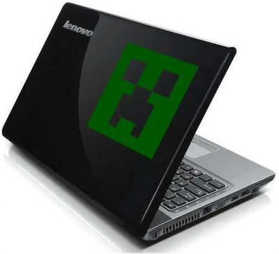 SnappyVinyl 4 cm Minecraft Creeper Head Self Adhesive Sticker(Pack of 1)