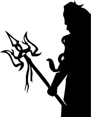 Epithet Studio 49 cm Mahadev Shiva (Pack of 1) Self Adhesive Sticker(Pack of 1)