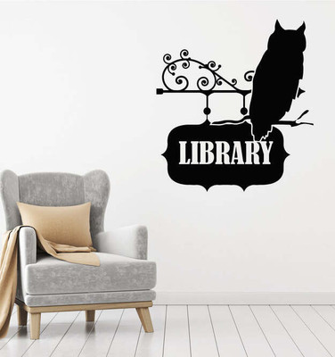 Xskin 27 cm Pointer Owl Silhouette Self Adhesive Sticker(Pack of 1)