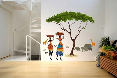 ZEN TREK 45 cm gorgeous wall sticker Self Adhesive Sticker(Pack of 1)