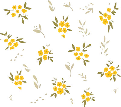 SAM 48 cm Home Decor' Beautiful Flowers Wall Sticker/PVC Vinyl Self Adhesive Sticker(Pack of 1)