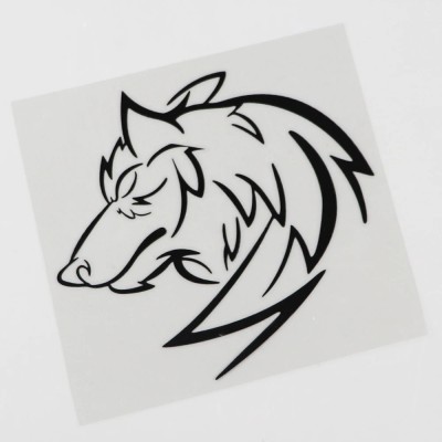 Xskin 23 cm Large carnivore Wolf Decal Car Sticker ,wall sticker Self Adhesive Sticker(Pack of 1)
