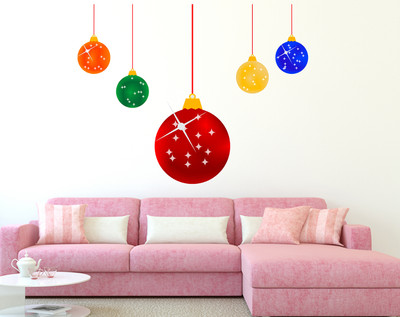 Wallzone 80 cm Abstract Removable Sticker(Pack of 1)