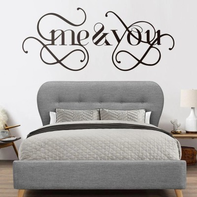 Xskin 57 cm Me And You Love, Wall Stickers Home Decor Waterproof Wall Decals Self Adhesive Sticker(Pack of 1)