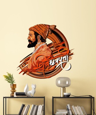 STICKER STUDIO 50 cm Chhatrapati Shivaji Maharaj Wall Sticker & Decal Self Adhesive Sticker(Pack of 1)