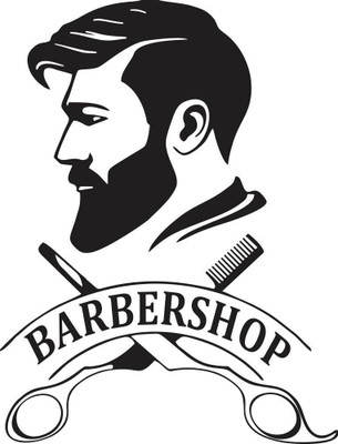 Angeldecor 46 cm Salon Wall Stickers | Hair Salon Barber Shop Wall Decal Art Size [ 46X61 ] Cm Self Adhesive Sticker(Pack of 1)