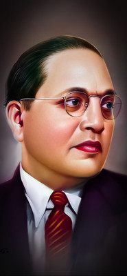 Khetal 16.5 inch dr babasaheb ambedkar A3 size non tearable sticker Self Adhesive Sticker(Pack of 1)