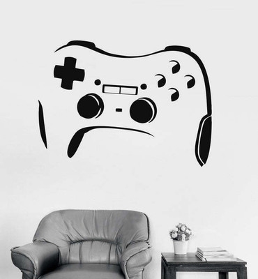 SnappyVinyl 33 cm Gamepad Joystick Video Game Self Adhesive Sticker(Pack of 1)