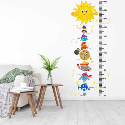 Flipkart SmartBuy 119 cm Solor System|Kids|Education|Schools|Height Chart Self Adhesive Sticker(Pack of 1)