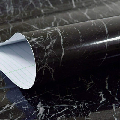 EVANSHIIIMPEX 152.4 cm Marble Aluminum Foil Kitchen Waterproof Self Adhesive Wallpaper PVC Wall_S3 Self Adhesive Sticker(Pack of 1)