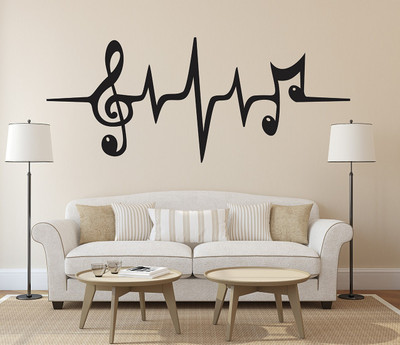 crystalsign 100 cm Music Removable Sticker(Pack of 1)