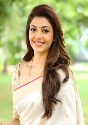 Dumdic 30 cm Smile Kajal Agarwal A4 Strong Self Adhesive Sticker(Pack of 1)