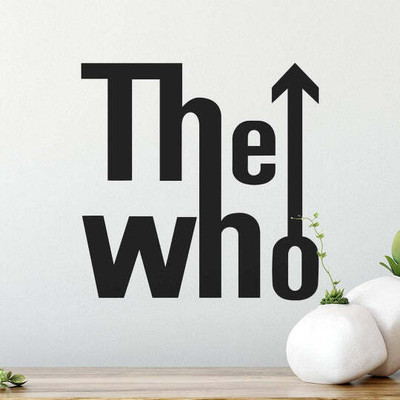 SnappyVinyl 40 cm The Who Band Logo Self Adhesive Sticker(Pack of 1)